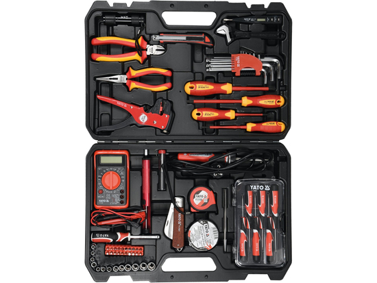 Zestaw narzędzi dla elektryków 68cz. – YATO YT-39009