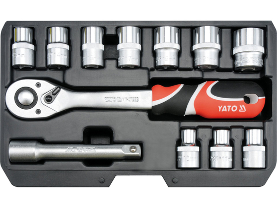 Zestaw narzędziowy 1/2'', 12 szt. – YATO YT-38671