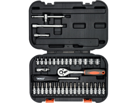 Zestaw narzędziowy 1/4" 38cz. xs – STHOR 58640